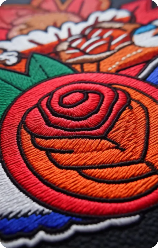 custom patch of rose